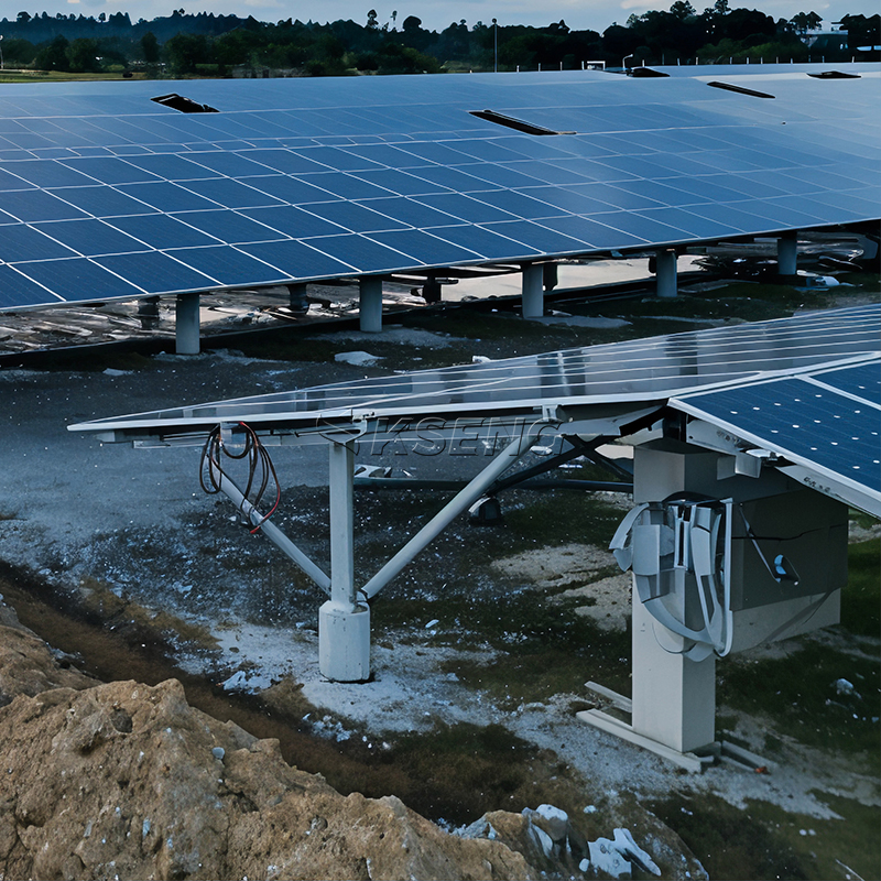Thermisch verzinkt stalen paalgrond zonne-montagesysteem Oost-West lay-out