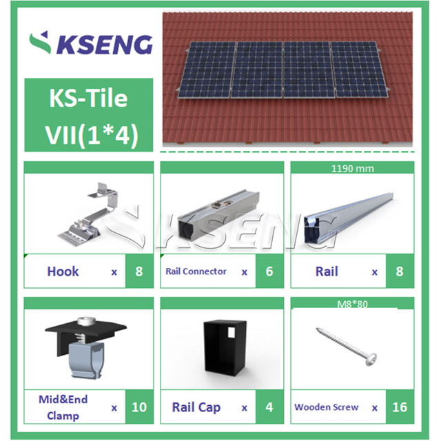 Kseng R121 pannendak zonne-montagesysteem