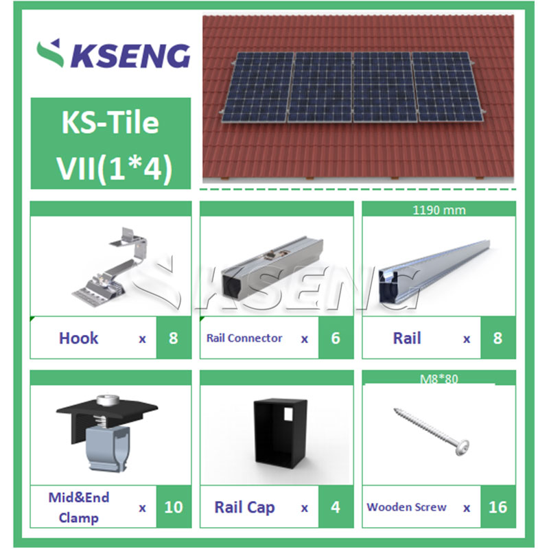 Kseng R121 pannendak zonne-montagesysteem