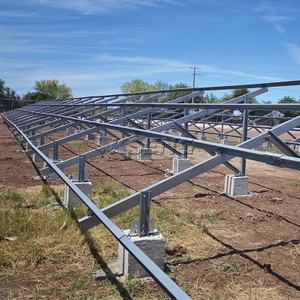 Zink aluminium magnesium koolstofstaal zonne-grondmontagesysteem voor betonnen fundering