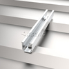 Trapeziumvormig metalen dak zonne-montagesysteem met U Mini-basisrail en L-voetbeugel