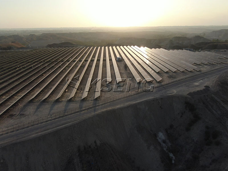 18MW-Namangan-Cement-zonne-PV-installatie-grondmontage-structuur-Kseng