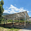Aluminium zonne-carport montagesysteem met versterkte diagonale versteviging